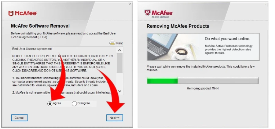 How to uninstall McAfee antivirus using its removal tool (McAfee Consumer Product Removal Tool)?