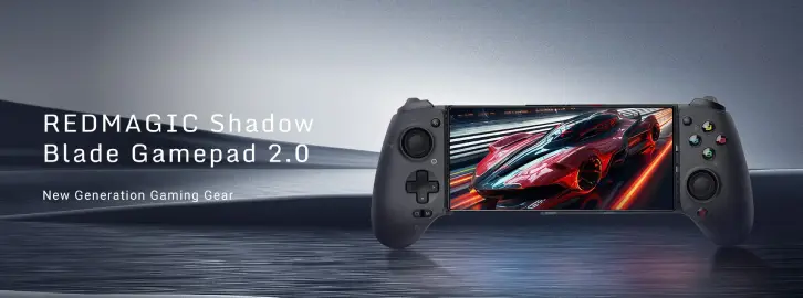 Promotional image of the new Redmagic Shadow Blade Gamepad 2