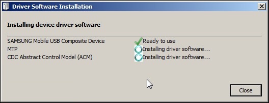 installation of necessary drivers.