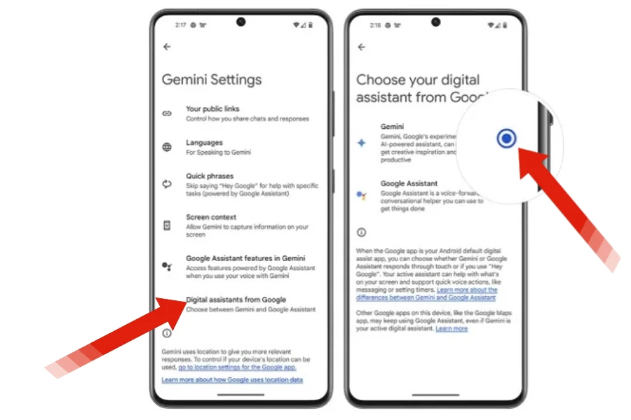 How to replace Google Assistant with Gemini?