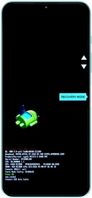 Format Motorola Moto G84 5G through Recovery Mode