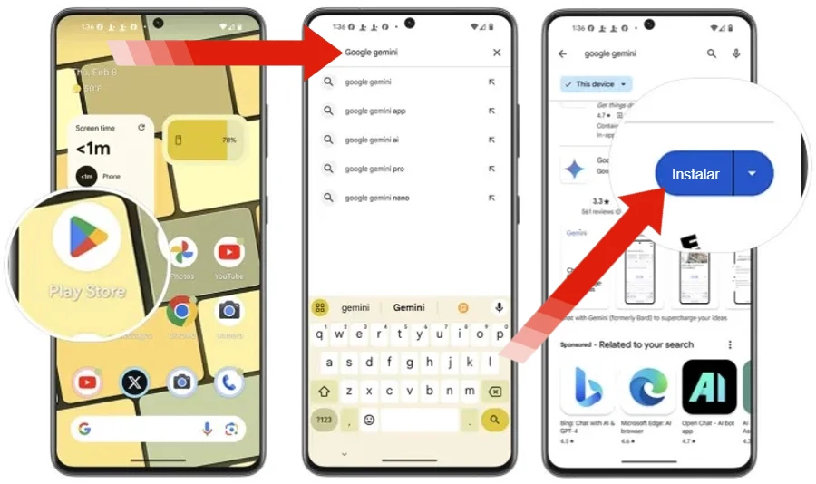 How to download the Google Gemini app on your Android phone or tablet?
