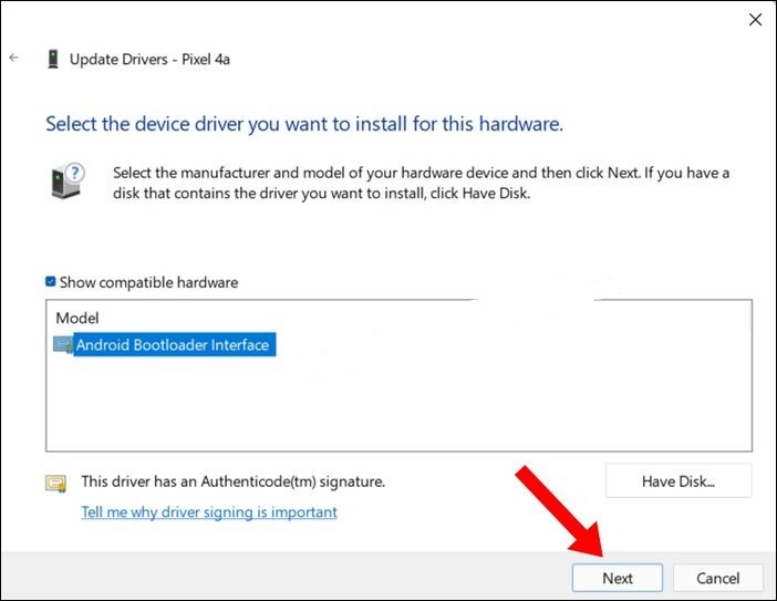 Fastboot Mode is where you will perform most of your tasks, but your PC needs to recognize the device in this mode. For that, you have to install Fastboot Drivers on your Windows 11 system. You can use our guide to learn how to do that. ADB is only a part of the process, and you will not use it much in Fastboot Mode. 
