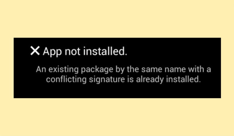 App Signature Already Exists