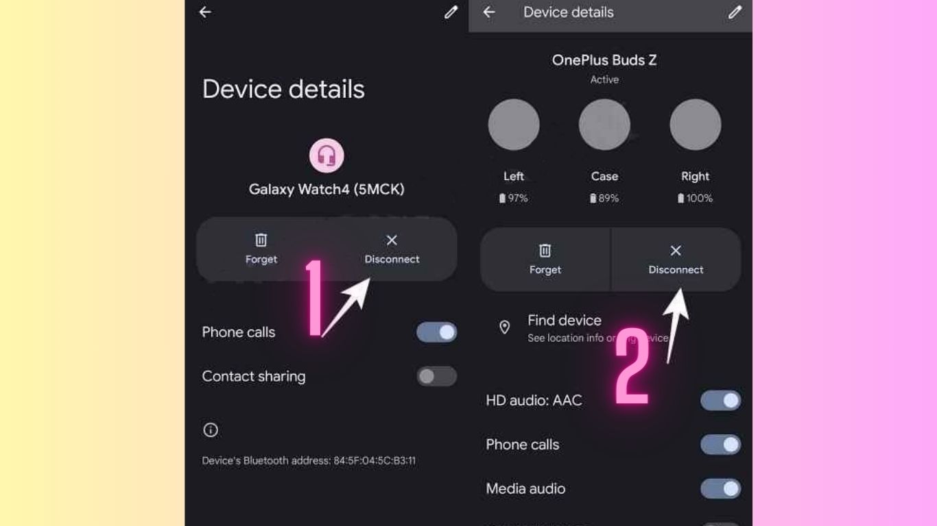 Remove Other Connected Devices