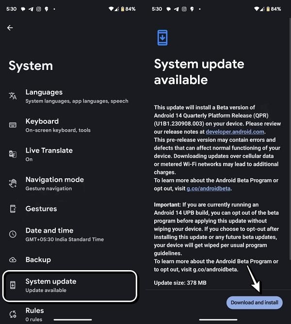 Update Firmware