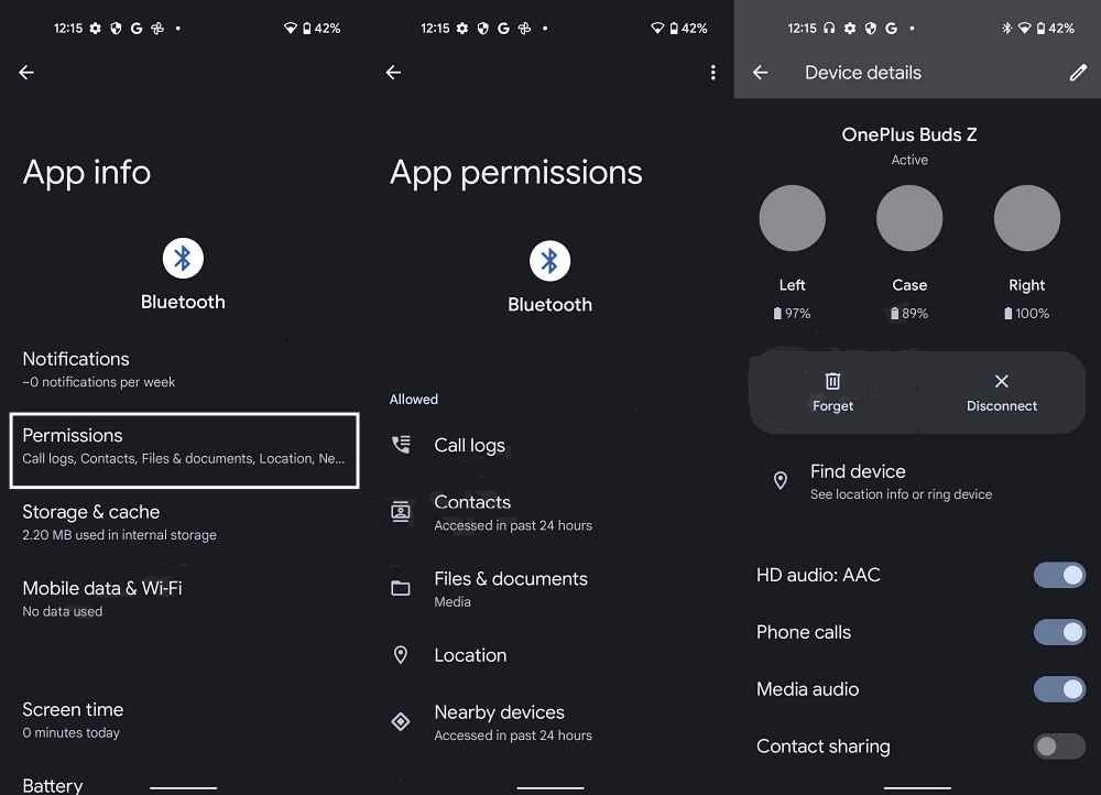 Verify Bluetooth Permissions